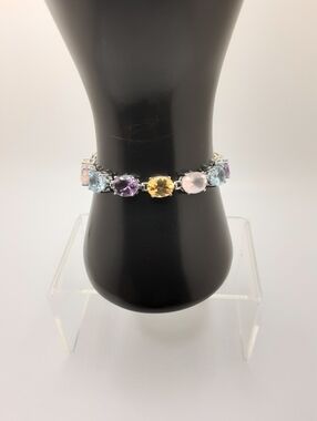 Multi Gemstone Bracelet 925